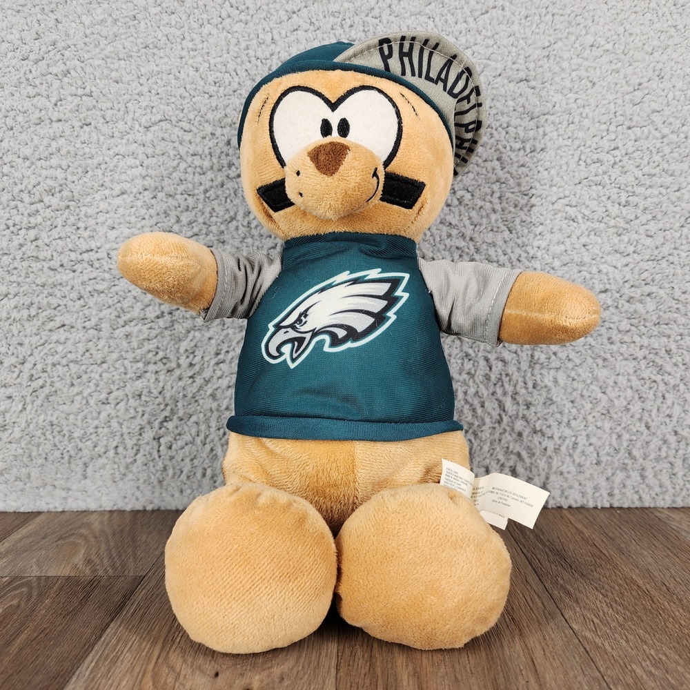 Good Stuff Philadelphia Eagles NFL Plush Teddy Bear 15 Inch Teal Jersey‎ Hat